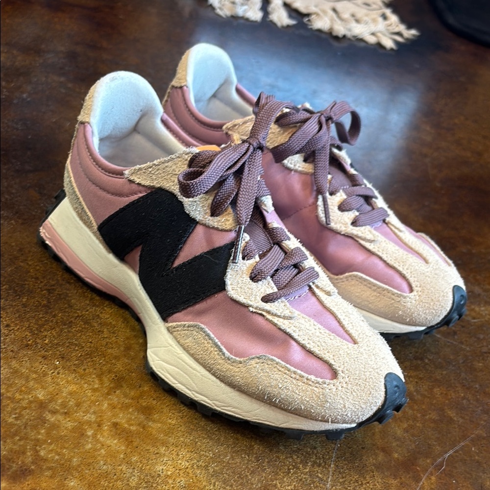 Women's Pink and Black Sneakers